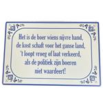 Reclamebord Het is de boer 30x20
