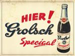 Grolsch speciaal reclamebord reliëf