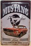 Ford Mustang, all american muscle reclamebord