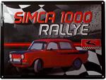 Simca 1000 rallye reclamebord