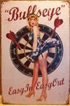 Bullseye darts reclamebord