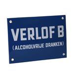 Emaille reclamebord: Verlof B