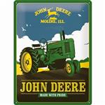 John Deere made with pride reclamebord