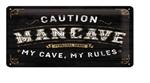 Caution mancave reclamebord