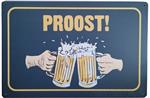 Proost bierglazen reclamebord
