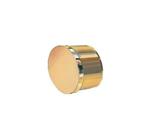 Buisdop plat messing massief 40 mm