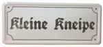 Kleine kneipe reclamebord relief