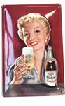 Grolsch reclamebord met vrouw relief
