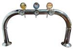 Occasion - Brugzuil 3 kraans chrome