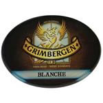 Occasion - Ovale taplens Grimbergen blanche plat