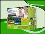 Aquael Leddy 60 XL DAY&NIGHT - zwart aquarium