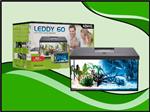 Aquael Leddy 60  DAY&NIGHT - zwart aquarium