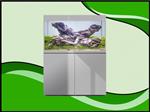 Aquael Glossy 100 grijs aquarium set inclusief glossy meubel