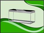 Aquael Glossy 120 grijs aquarium