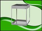 Aquael Glossy 50 cube grijs aquarium
