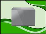 Glossy 100cm aquarium meubel grijs