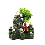Ruïne met bonsai  waterrad en luchtaansluiting /  As-291