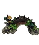Brug met hut 7.5 cm / Aquarium decoratie  As-173