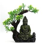 Boeddha onder boom 23cm / Aquariumdecoratie As-187