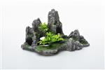 Rotsformatie met plateau en boom / Aquarium decoratie As-919