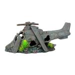 Neergestorte helicopter / Aquarium decoratie As-906