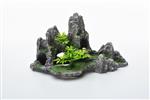 Rotsformatie met plateau en boom / Aquarium decoratie As-919
