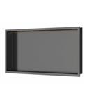 Inbouwnis Luca Sanitair 60x30x6,5cm RVS Gunmetal PVD+ LED verlichting