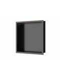 Inbouwnis Luca Sanitair 30x30x6,5cm RVS Gunmetal PVD + LED verlichting