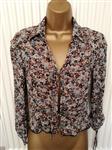 Frivole Tuniekblouse in Bruine Tinten - Small