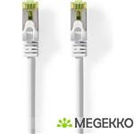 CAT7 Netwerkkabel | S/FTP | RJ45 Male | RJ45 Male | 15.0 m | Snagless | Rond | LSZH | Wit | Label