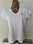Vintage Wit Nike T-Shirt met V-Hals 40/42