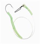 Black cat eel/worm rig | 1.3mm | haak 8/0 | meerval onderlijn