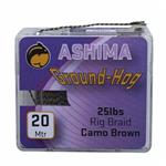 Ashima ground hog 25 LB rig braid | 20M | gevlochten onderlijn Camo green