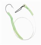 Black cat eel/worm rig | 1.3mm | haak 8/0 | meerval onderlijn