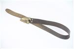 Solid brass belt buckle met riem