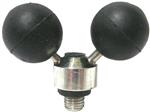 Elite rubber ball rod rest | achtersteun