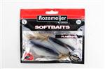 Rozemeijer softbaits flash-tail 13cm zwart-wit | 4 st | shads
