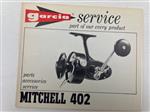 Garcia service boekje van Mitchell 402 molen