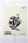 Johnson citation model 110B molen onderdelen boekje