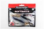 Rozemeijer softbaits flash-tail 13cm zwart-wit | 4 st | shads