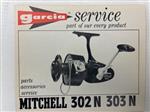 Garcia service boekje van Mitchell 302 N 303 N molen