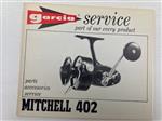 Garcia service boekje van Mitchell 402 molen