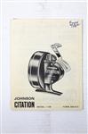 Johnson citation model 110B molen onderdelen boekje