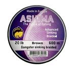 Ashima Gangster Sinking Braided 20 LB | 600M | gevlochten  lijn Dark Grey