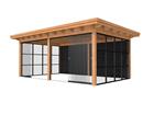 Tuinhuis douglas  Plat dak  Prestige 3: 700 x 360 