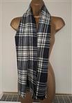 Vintage Zwart Wit Geruite Unisex Sjaal 
