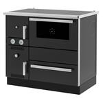 Alfa Term 20 (23 kW) CV houtkachel fornuis Antraciet Aansluiting Links