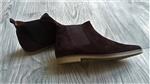 Donkerbruine Chelsea Boots in Daim-Suede Mt 37