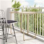 vidaXL Tuintafel inklapbaar 90x51x75 cm poly rattan beige