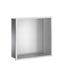 Inbouwnis Smedbo Sideline 30x30 cm Geborsteld Edelstaal